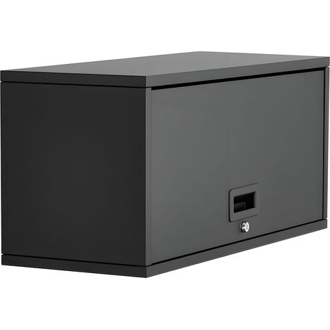 Mophorn Hängeschrank für Werkstatt, 770x305x356 mm, Schrank mit aufklappbarer Tür, 54 kg Belastbarkeit pro Regal, Wandmontage, ideal für Garage, Keller, Küche, Lager, Montage erforderlich (1/5)