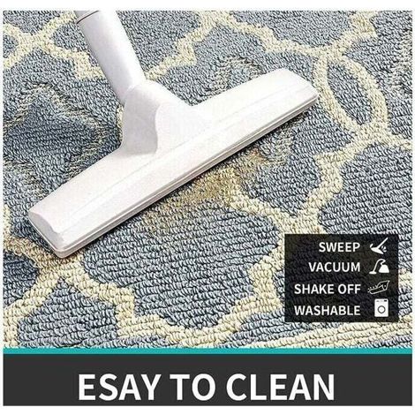 YMYNY Paillasson Antidérapant,Tapis de Porte Intérieur et Extérieur Absorbant et Résistant,Tapis d'entrée Lavable en Machine,Anti-Poussière - 60 x 90 cm,Gris (1/4)