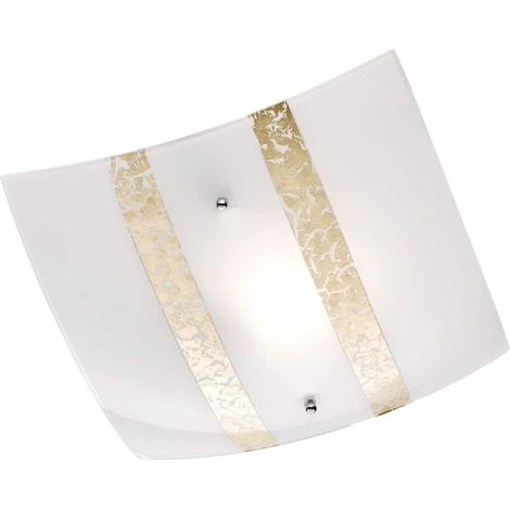 PLAFONIERA TRIO LIGHTING NIKOSIA E27 30X30cm 40 W ORO
