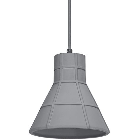 OSRAM Suspension en béton DECOR Concrete pour un éclairage d’intérieur moderne, 200 mm, gris foncé, boîtier en métal et béton, choix flexible du corps lumineux grâce au culot E27 (1/5)
