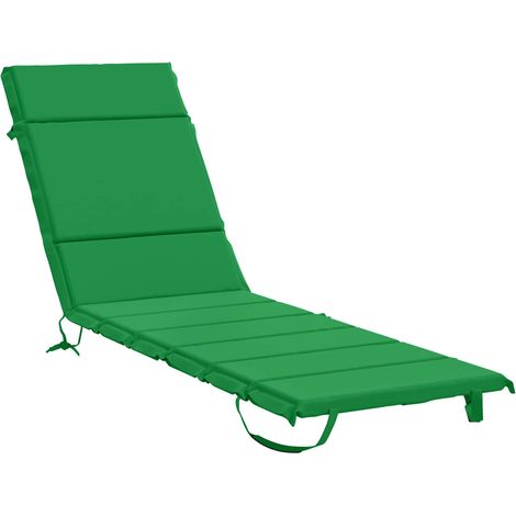 Cojín de Tumbona GEMERT 100% Poliéster Verde 200 x 50 x 3 cm vidaXL (1/5)