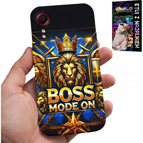 Coque pour Samsung Galaxy Xcover 5 - Motif lion avec couronne sur le cadran + film protecteur (1/5)