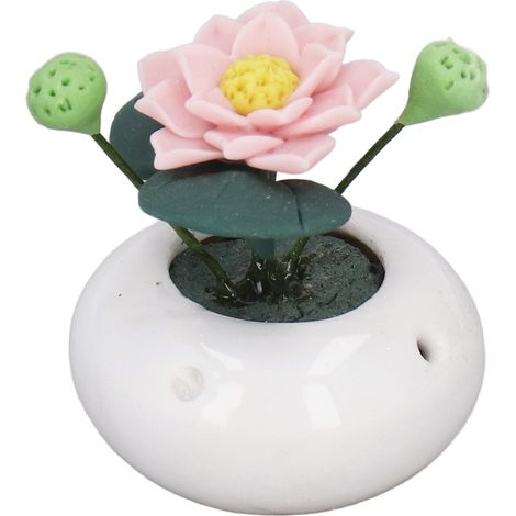 1:12 Mini Plante en Pot pour Maison de Poupée, Fleur Miniature Portable, Décor pour Balcon Jardin Couloir Patio (1/5)