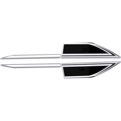 (2 pièces noires) Autocollants de protection d'aile de voiture à faire soi-même - Protection latérale d'aile de voiture - Autocollant de protection anti-rayures pour portières - Accessoires auto (1/4)