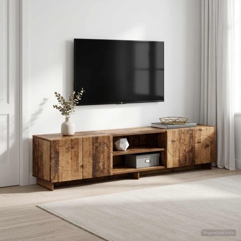 vidaXL TV Stand 180 x 34.5 x 40 cm Old Wood Engineered Wood (1/5)