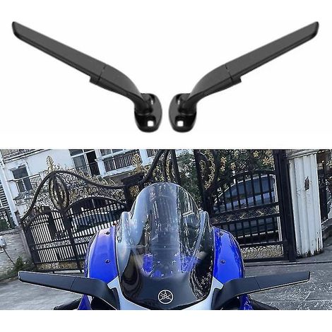 Modifizierter Motorrad-Rückspiegel mit Windabweiser, verstellbar und schwenkbar, Motorradzubehör für Yamaha YZF R6 R1 R25 R3 R125 R15--