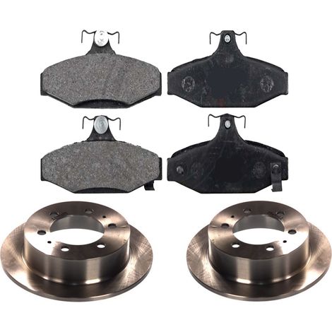 KIT FRENI POSTERIORI compatibile con DAEWOO REXTON (GAB) - DISCHI + PASTIGLIE OEM: FDB1157, FDB1937 / 17016 /SOSTITUZIONE DIRETTA/BASSA POLVERE/SILENZIOSO (1/5)