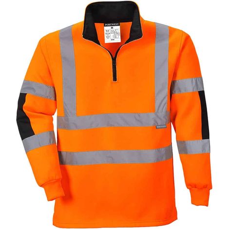 Rugby-Sweatshirt Xenon Farbe: Orange Größe XXL - Portwest
