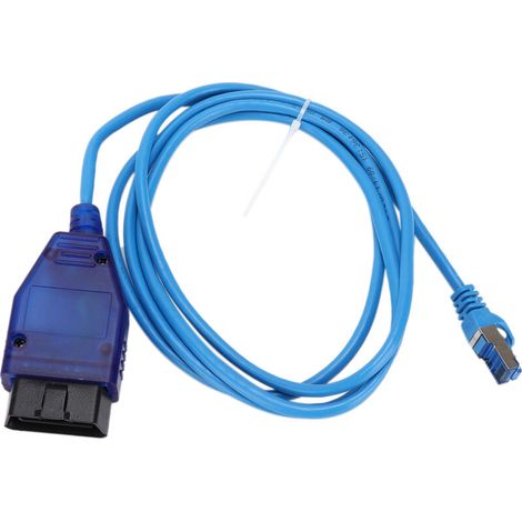 Jeffergarden Cble d'interface ENET programmation de codage OBD RJ45 avec remplacement de lumière LED pour série F/1/3/5/7 (1/5)