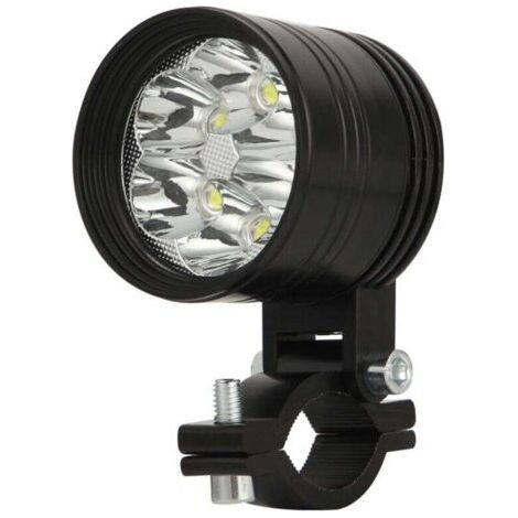1 pièces Super lumineux blanc moto LED projecteur phare étanche Spot tête lampe conduite antibrouillard 6000K - 60W