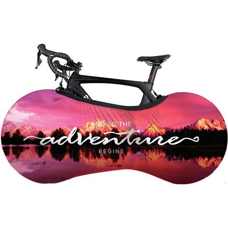 Housse de roue de vélo extensible, anti-poussière, sac de rangement de protection de vélo lavable pour l'intérieur et l'extérieur (1/3)