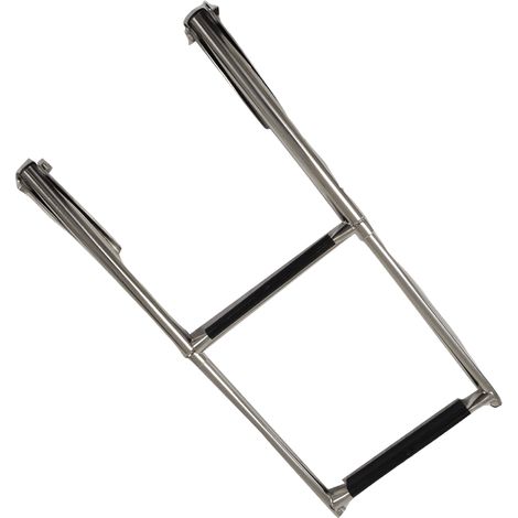Stainless Steel Boarding Boat Ladder 2 Step (Folding Telescopic Marine Platform) (1/5)