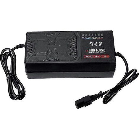 Chargeur pour véhicule électrique 72 V 50 Ah, affichage à 7 voyants, indicateur de charge, protection contre les fuites de courant/charge complète. (1/5)