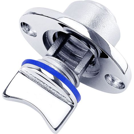 Marine-Ablassstopfen aus Edelstahl 316, mit wasserdichtem O-Ring, Bootsspiegel, Garboard-Ablassstopfen, Ablassventilauslass, Bilge-Ablassanschluss – Blau (1/5)