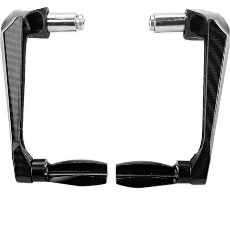 Protection universelle de guidon de moto en alliage d'aluminium 7/8 pouces (noire) (1/4)