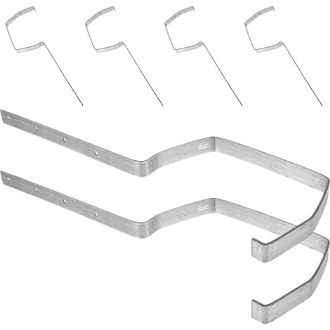 and Sturdy Iron Roof Rain Gutter Brackets 6 Piece Pack for