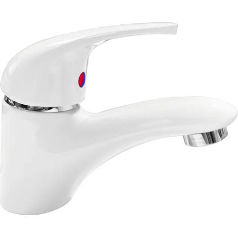 RUBINETTO MISCELATORE MONOCOMANDO PER LAVABO SERIE NETTUNO BIANCO SCARICO 11/4 RUBINETTERIA PAFFONI Spa