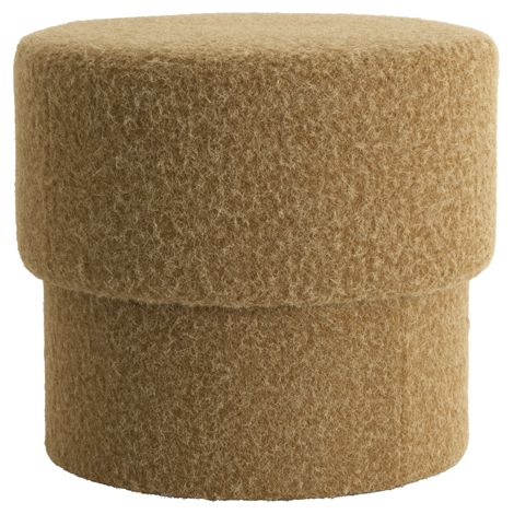Puf marrón de tela acogedor Light & Living Muno (1/4)