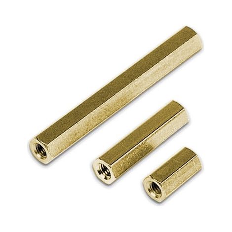 5 mm M3 Messingbuchse W W - 10 Stück