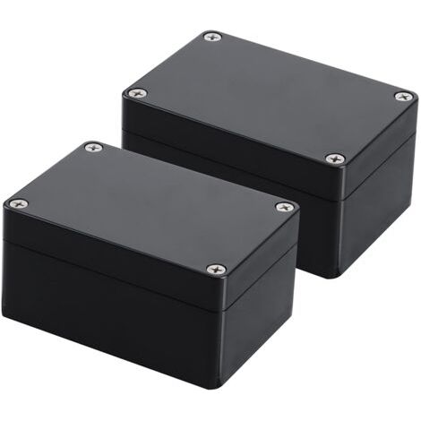 2 Pièces Boîtes de Jonction Etanche IP67, Boite de Derivation Boîtier de Projet Electrique Etanche Exterieur Boîte Dérivation de Connexion de Câblage DIY 100 68 50mm (1/5)