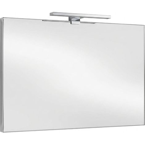 Specchiera Bagno LED Cornice Metallo Design Moderno Arredo Casa Luxera (1/5)