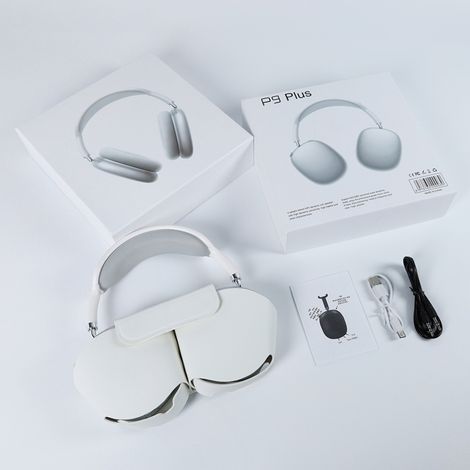 Casque Bluetooth P9 Plus Supra-Auriculaire, Micro Intégré, Design Pliable pour Téléphone et Ordinateur, Étui de Protection Inclus (1/4)