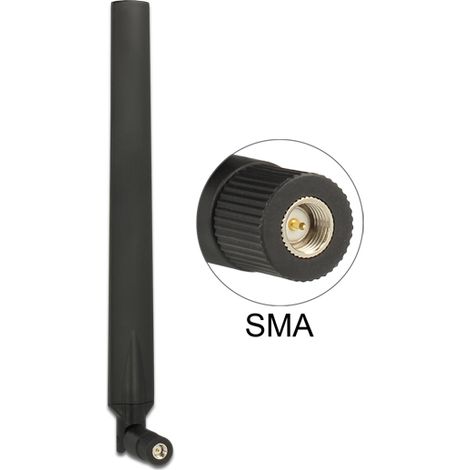 Antenne lte sma 0  4 dbi omni gelenk schwarz rotatable delock