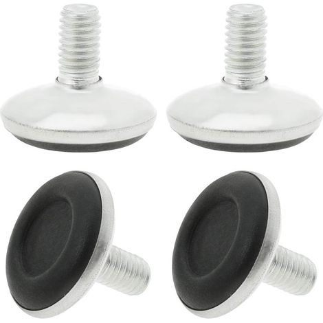 4 Pcs Pieds de Nivellement Meuble Réglable M8 x 12 x 28mm Pied de Meuble, Protecteurs de Sol pour Meubles de Maison, Bureau, Table, Chaise (1/5)