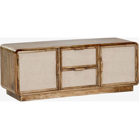 Meuble TV en bois de manguier Abrams SKLUM  &x2194&xFE0E 120 cm (1/5)