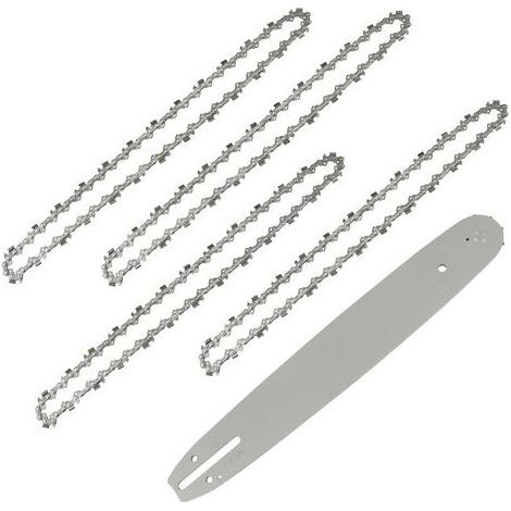 Longueur de Guide-chaîne 35 cm avec 4 Chaînes de Tronçonneuses, 52 Maillons / Entraineurs, Pas de 3/8\\ (1/5)