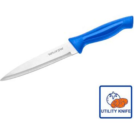 Cuchillo multiusos WADFOW de acero inoxidable 3Cr14, mango ergonómico de PP, 5''