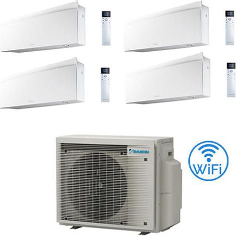 Klimaanlagen-GARANTIE ITALIEN Daikin EMURA Split-Inverter-Schalttafeln 7000 + 7000 + 9000 + 9000 BTU mit E.U. 4MXM68A9 Klasse A+++/A++ NEU