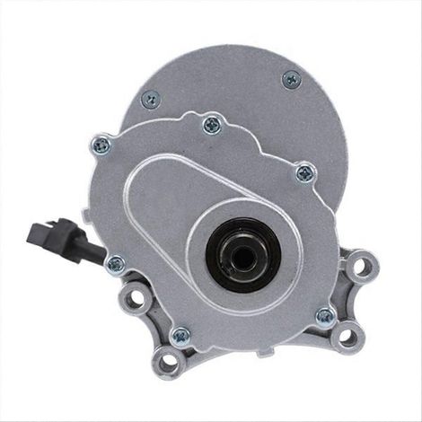 Moteur à balais basse vitesse 250 W 24 V 75 tr/min, arbre allongé 44 mm, diamètre de l'arbre 17 mm, moteur CC pour fauteuils roulants. (1/5)