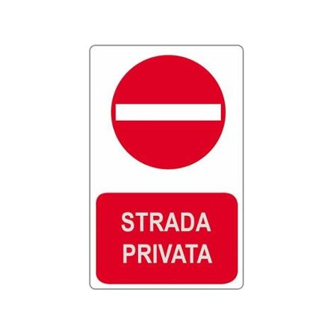 CARTELLO 20X30CM STRADA PRIVATA
