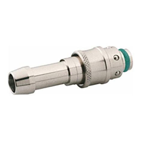 Embout de coupleur RS PRO, Tuyau cannelé vers Mâle 8mm en Laiton ( Prix pour Sachet de 2 ) (1/2)