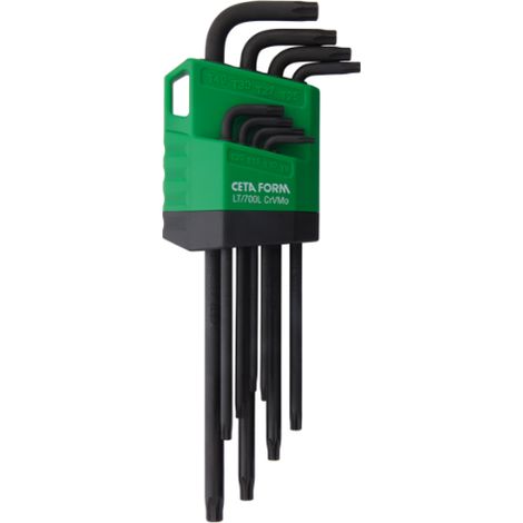 Jeu de 8 clés Torx, CETAFORM, L bras long (1/3)