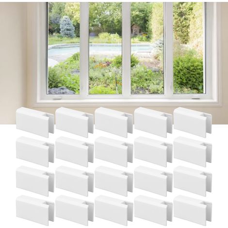 Butée anti-collision pour portes et fenêtres type 88, butée de fin de course en plastique pour fenêtres coulissantes, butée pour portes coulissantes, accessoires pour portes et fenêtres longues (1/5)