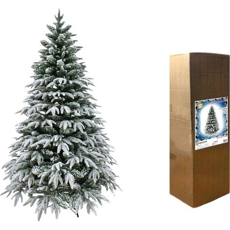 [GEBRAUCHT] Shatchi Artificial Christmas Tree Dekobaum 5 Ft Snow Covered Branches Green B-Ware