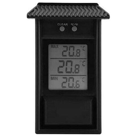 Thermomètre numérique pour extérieur intérieur, thermomètre mural extérieur sans fil étanche, -20 à +50°C (1/5)