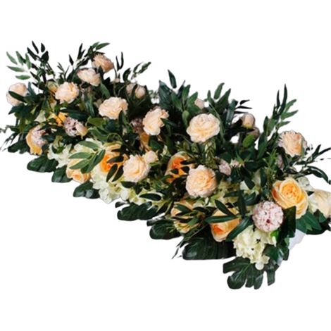 Guirlande Fleur Artificielle - Pivoine en Soie - 50 cm ou 100 cm - Décoration Murale Mariage DIY - Arche Florale Intérieure Extérieure - 1 pièce