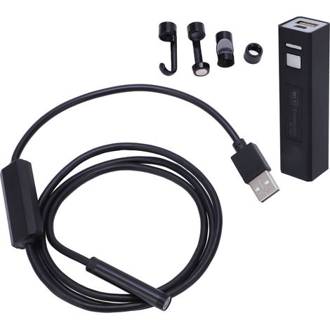 Endoscope WiFi HD 8mm pour Smartphone, Caméra d'Inspection Étanche IP68 avec 6 LED (1/5)