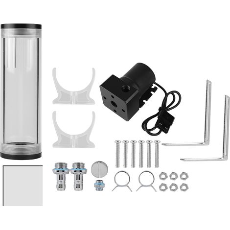 Mini-Gleichstrom-Wasserpumpe für PC-Kühlung, 800 l/h Fördermenge, 160-mm-Ausgleichsbehälter, ideal für 50-m-Flüssigkeitskühlkreisläufe (1/5)