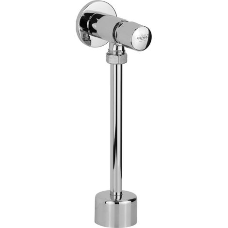 Grifo para urinario temporizado 4-6 segundos con control mediante pulsador, completo con tubo de drenaje y campana MCM 900405  Cromo