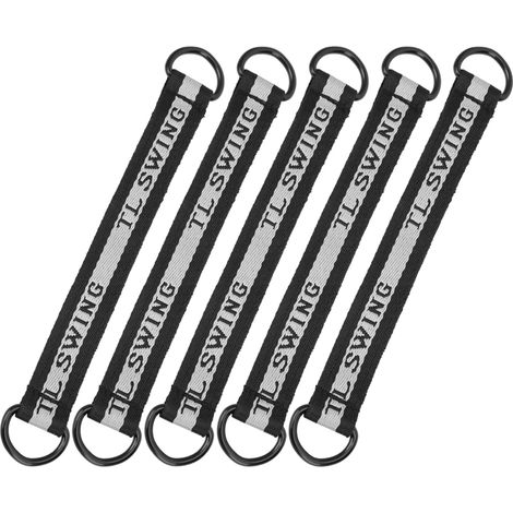 Lot de 5 sangles de connexion de 24 cm pour balançoire d'intérieur et d'extérieur, accessoires pour balançoire suspendue.