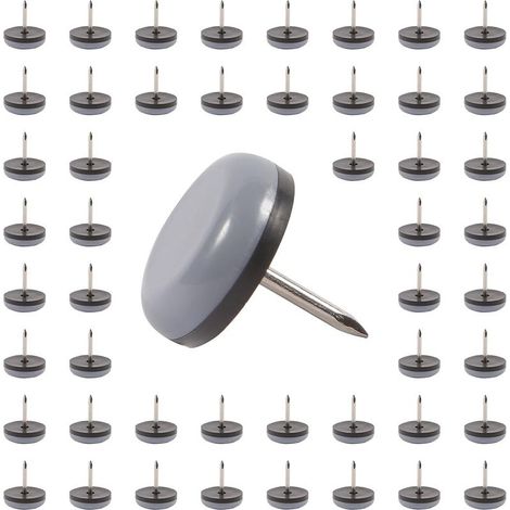 Patins pour pieds de chaise. Lot de 50 patins de 19 mm faciles à installer sur les pieds de chaise, pour une utilisation en intérieur pour protéger les sols des pieds de table