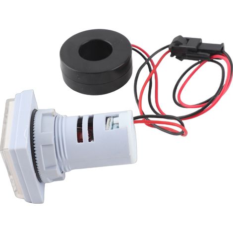 Afficheur 3 chiffres AC courant tension fréquence indicateur 3-en-1 tête carrée 22mm LED instrument de mesure multifonction moniteur AC60-500V 0-100A 20-75Hz (1/5)