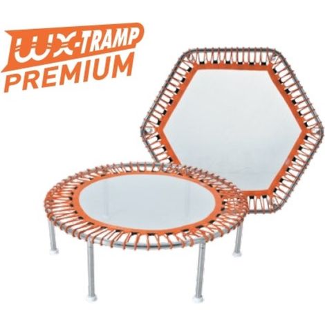 Waterflex trampolín acuático 101 x H 34 cm Tramp Premium Round - Acero inoxidable - MAX 100 Kg - Modelo hexagonal