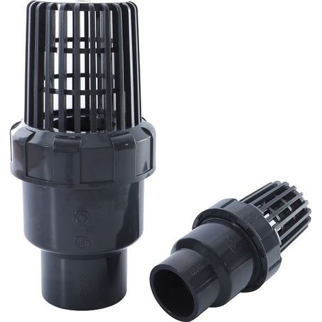 2 X UPVC Valve Aquarium Réservoir de Poissons Clapet Anti-Retour Jardin Irrigation Adaptateur de Fond Connecteur de Tuyau d'Eau (32mm)
