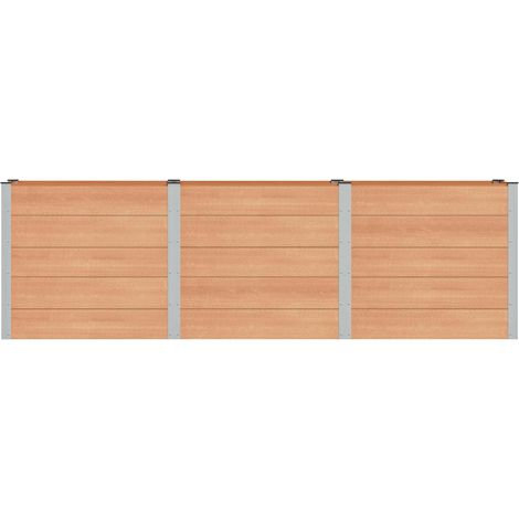 Maison Exclusive - Hochbeet Braun 300 x 50 x 91 cm