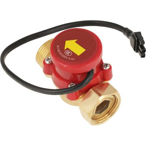 HT-60 G3/4-3/4 filetage pompe à eau capteur de débit interrupteur de pompe à eau de commande automatique 220 V 0.5A (1/5)